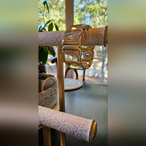 J. Crew Rectangle Stone (Clear) Bracelet - Picture 7 of 8